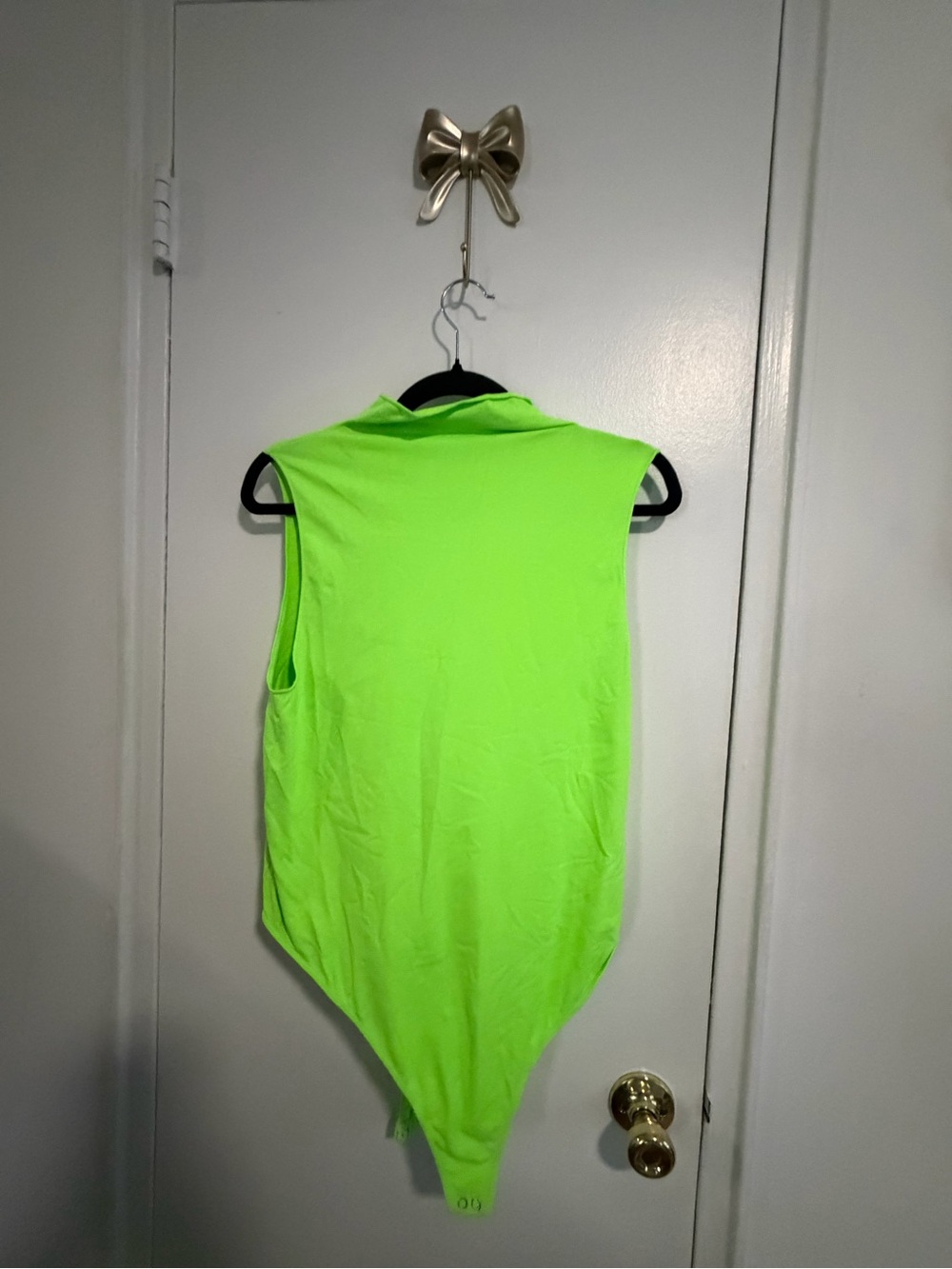 Good American Neon Green Sleeveless Bodysuit